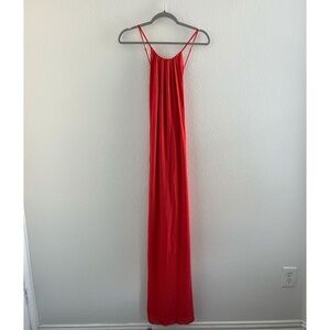 NWT SABA | Summer Halter Tie Back Motown Maxi Dress in Blood Orange | Size 10